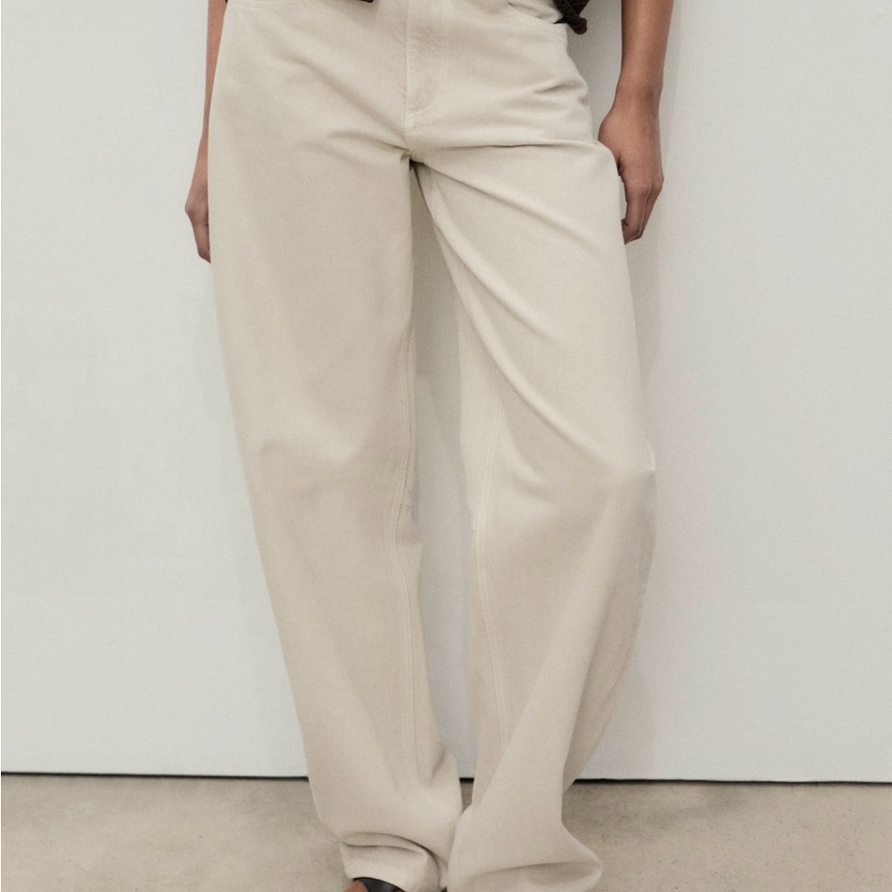 Mango beige/cream balloon jeans - brand new with tags